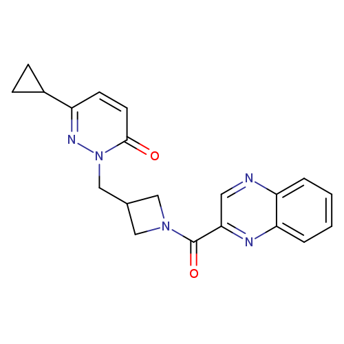 6-cyclopropyl-2-{[1-(quinoxaline-2-carbonyl)azetidin-3-yl]methyl}-2,3-dihydropyridazin-3-one