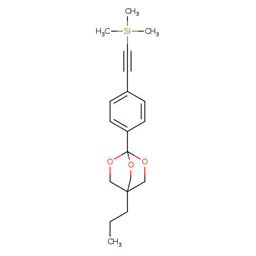 ((4-(4-Propyl-2,6,7-trioxabicyclo(2.2.2)oct-1-yl)phenyl)ethynyl)trimet hylsilane