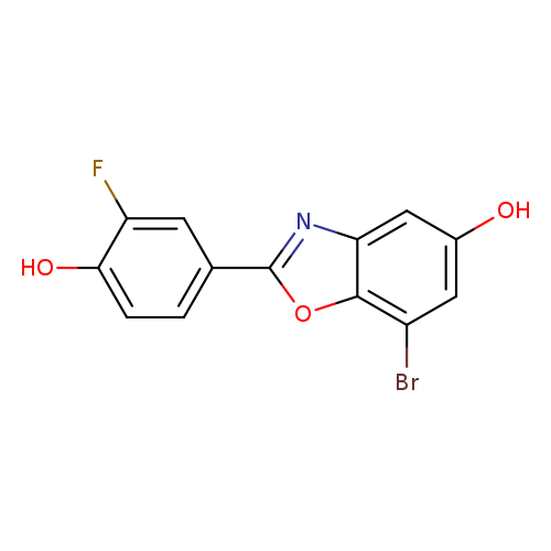 7-bromo-2-(3-fluoro-4-hydroxyphenyl)-1,3-benzoxazol-5-ol