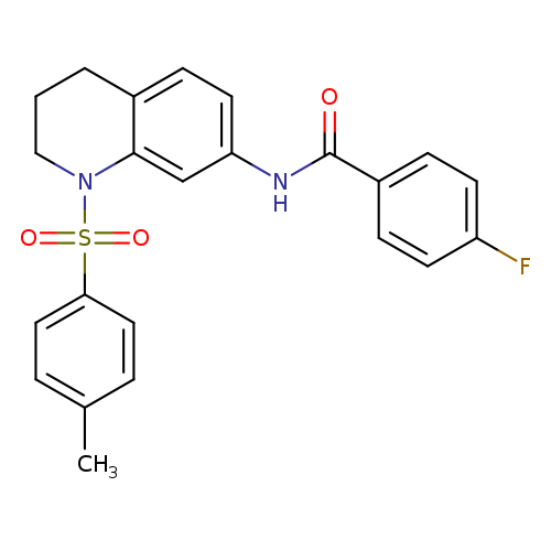 4-fluoro-N-[1-(4-methylbenzenesulfonyl)-1,2,3,4-tetrahydroquinolin-7-yl]benzamide