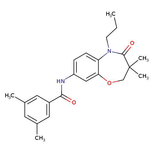 N-(3,3-dimethyl-4-oxo-5-propyl-2,3,4,5-tetrahydro-1,5-benzoxazepin-8-yl)-3,5-dimethylbenzamide