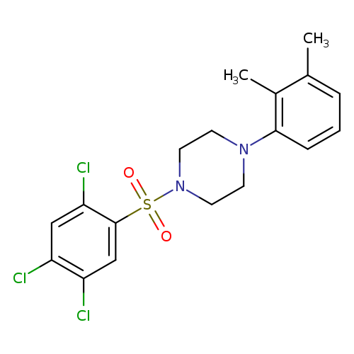 1-(2,3-dimethylphenyl)-4-(2,4,5-trichlorobenzenesulfonyl)piperazine