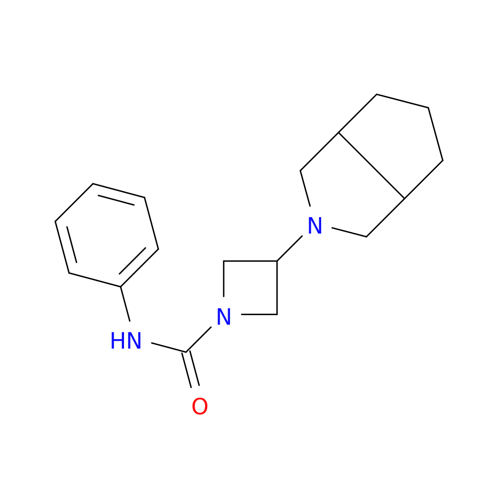 3-{octahydrocyclopenta[c]pyrrol-2-yl}-N-phenylazetidine-1-carboxamide