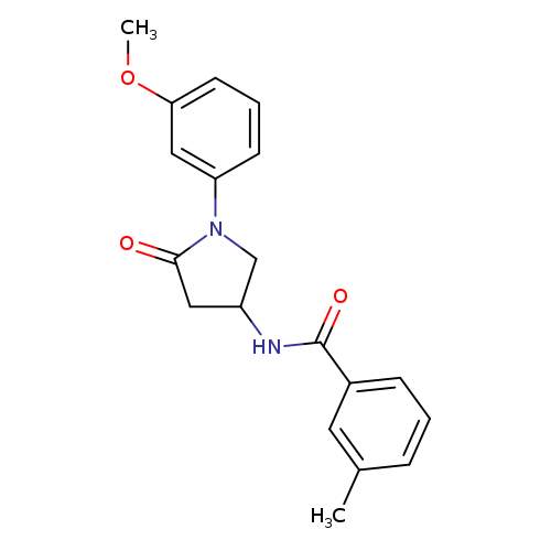 N-[1-(3-methoxyphenyl)-5-oxopyrrolidin-3-yl]-3-methylbenzamide