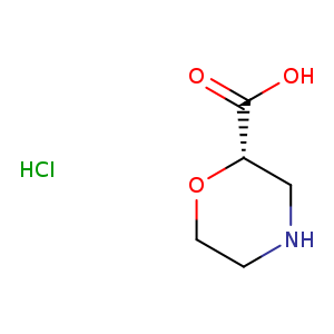 2-Morpholinecarboxylic acid, hydrochloride (1:1), (2S)-