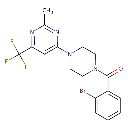 4-[4-(2-bromobenzoyl)piperazin-1-yl]-2-methyl-6-(trifluoromethyl)pyrimidine