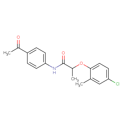 N-(4-Acetylphenyl)-2-(4-chloro-2-methylphenoxy)propanamide