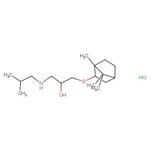 1-[(2-methylpropyl)amino]-3-({1,7,7-trimethylbicyclo[2.2.1]heptan-2-yl}oxy)propan-2-ol hydrochloride