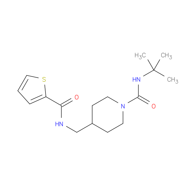 N-tert-butyl-4-{[(thiophen-2-yl)formamido]methyl}piperidine-1-carboxamide