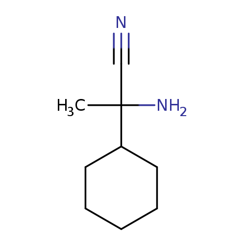 Cyclohexaneacetonitrile, alpha-amino-alpha-methyl- (9CI)