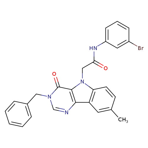 2-{3-benzyl-8-methyl-4-oxo-3H,4H,5H-pyrimido[5,4-b]indol-5-yl}-N-(3-bromophenyl)acetamide