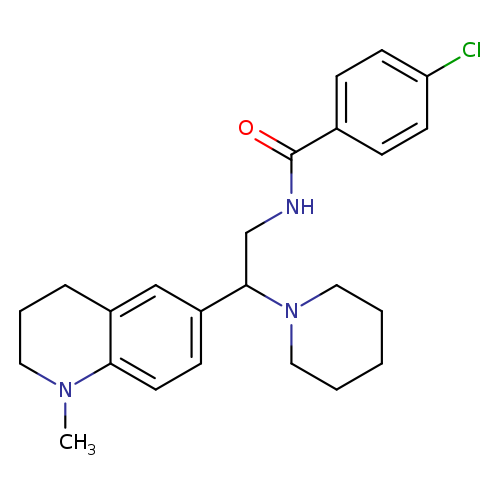 4-chloro-N-[2-(1-methyl-1,2,3,4-tetrahydroquinolin-6-yl)-2-(piperidin-1-yl)ethyl]benzamide