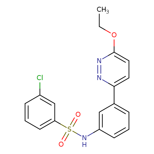 3-chloro-N-[3-(6-ethoxypyridazin-3-yl)phenyl]benzene-1-sulfonamide
