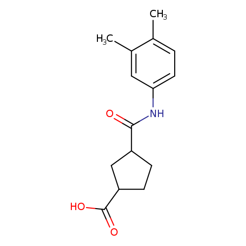 3-[(3,4-dimethylphenyl)carbamoyl]cyclopentane-1-carboxylic acid