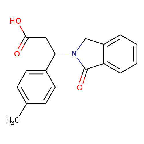 3-(4-methylphenyl)-3-(1-oxo-2,3-dihydro-1H-isoindol-2-yl)propanoic acid