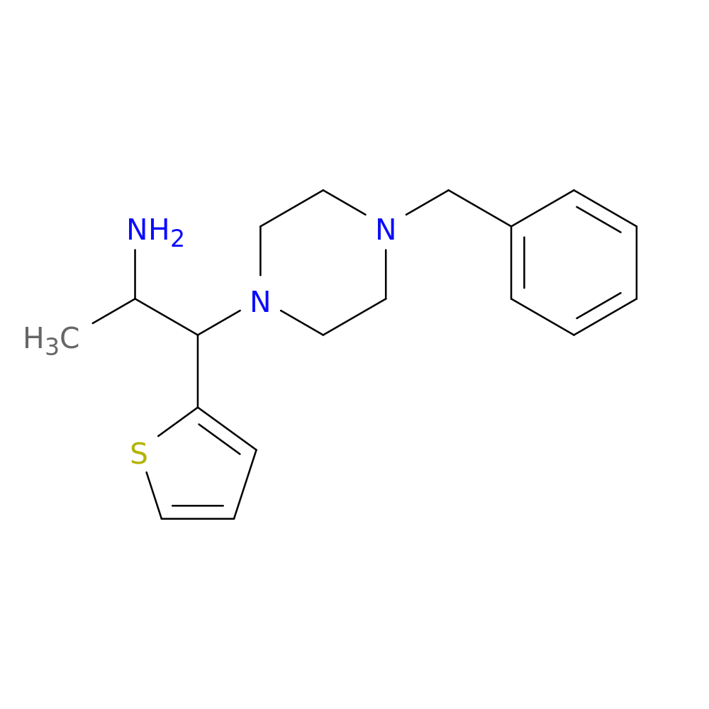 1-(4-benzylpiperazin-1-yl)-1-(thiophen-2-yl)propan-2-amine