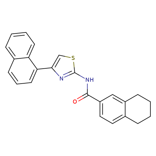 N-[4-(naphthalen-1-yl)-1,3-thiazol-2-yl]-5,6,7,8-tetrahydronaphthalene-2-carboxamide