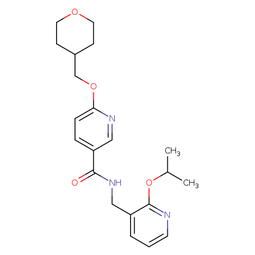 6-[(oxan-4-yl)methoxy]-N-{[2-(propan-2-yloxy)pyridin-3-yl]methyl}pyridine-3-carboxamide