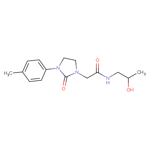 N-(2-hydroxypropyl)-2-[3-(4-methylphenyl)-2-oxoimidazolidin-1-yl]acetamide
