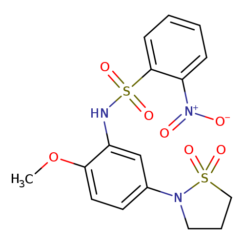 N-[5-(1,1-dioxo-1lambda6,2-thiazolidin-2-yl)-2-methoxyphenyl]-2-nitrobenzene-1-sulfonamide
