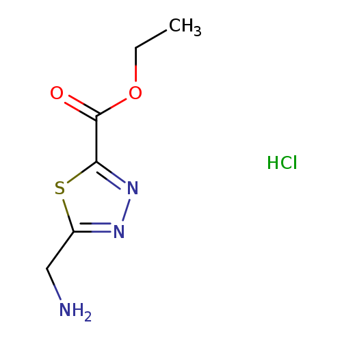 ethyl5-(aminomethyl)-1,3,4-thiadiazole-2-carboxylatehydrochloride