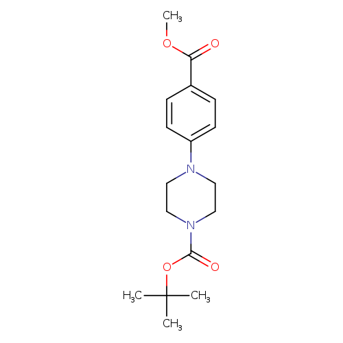 1-Piperazinecarboxylic acid, 4-[4-(methoxycarbonyl)phenyl]-, 1,1-dimethylethyl ester