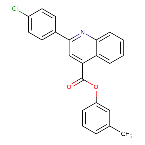 3-methylphenyl 2-(4-chlorophenyl)-4-quinolinecarboxylate