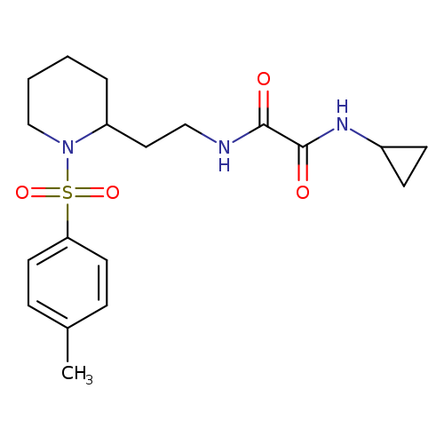 N-cyclopropyl-N'-{2-[1-(4-methylbenzenesulfonyl)piperidin-2-yl]ethyl}ethanediamide