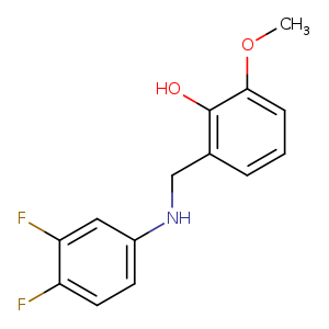 2-{[(3,4-difluorophenyl)amino]methyl}-6-methoxyphenol
