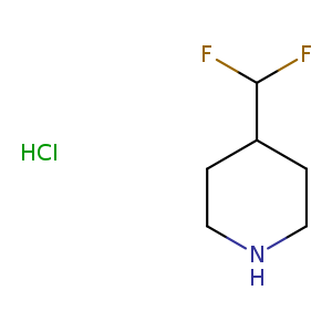 Piperidine, 4-(difluoromethyl)-, hydrochloride (1:1)