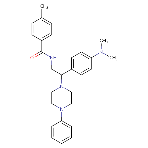 N-{2-[4-(dimethylamino)phenyl]-2-(4-phenylpiperazin-1-yl)ethyl}-4-methylbenzamide