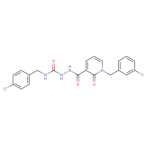 N-({[(4-chlorophenyl)methyl]carbamoyl}amino)-1-[(3-fluorophenyl)methyl]-2-oxo-1,2-dihydropyridine-3-carboxamide