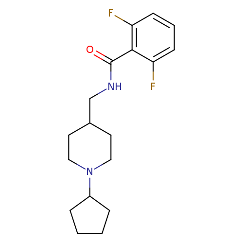 N-[(1-cyclopentylpiperidin-4-yl)methyl]-2,6-difluorobenzamide