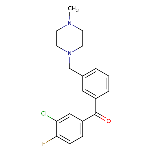 3-CHLORO-4-FLUORO-3'-(4-METHYLPIPERAZINOMETHYL) BENZOPHENONE
