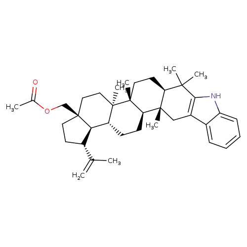 1′H-lupa-2,20(29)-dieno[3,2-b]indol-28-ol, acetate ester