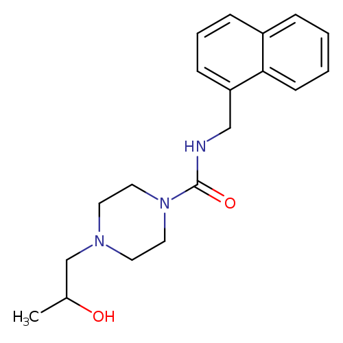 4-(2-hydroxypropyl)-N-[(naphthalen-1-yl)methyl]piperazine-1-carboxamide
