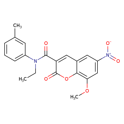 N-ethyl-8-methoxy-N-(3-methylphenyl)-6-nitro-2-oxo-2H-chromene-3-carboxamide