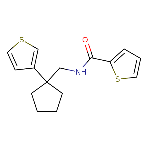 N-{[1-(thiophen-3-yl)cyclopentyl]methyl}thiophene-2-carboxamide