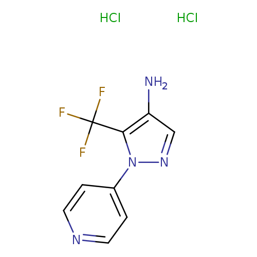 1-(pyridin-4-yl)-5-(trifluoromethyl)-1H-pyrazol-4-aminedihydrochloride
