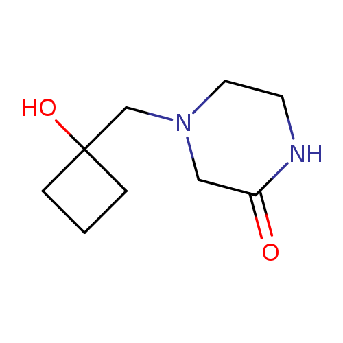 4-[(1-Hydroxycyclobutyl)methyl]piperazin-2-one