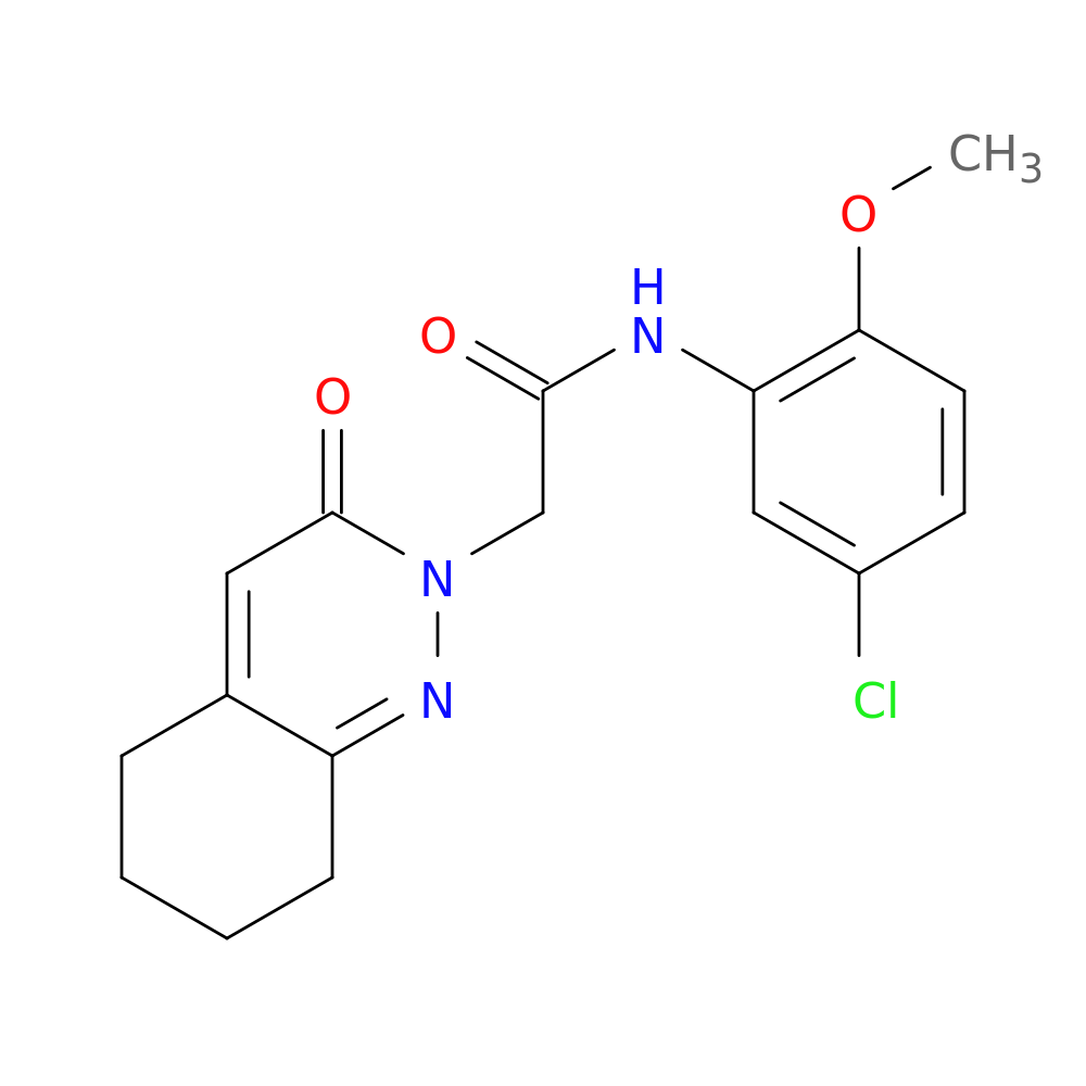 N-(5-chloro-2-methoxyphenyl)-2-(3-oxo-2,3,5,6,7,8-hexahydrocinnolin-2-yl)acetamide