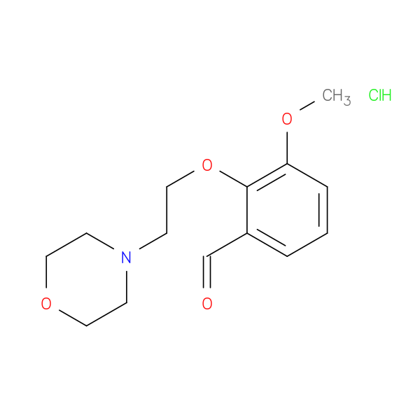 3-methoxy-2-[2-(4-morpholinyl)ethoxy]benzaldehyde hydrochloride
