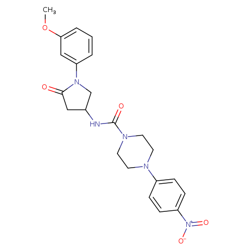 N-[1-(3-methoxyphenyl)-5-oxopyrrolidin-3-yl]-4-(4-nitrophenyl)piperazine-1-carboxamide