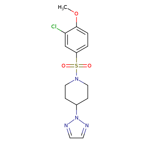 1-(3-chloro-4-methoxybenzenesulfonyl)-4-(2H-1,2,3-triazol-2-yl)piperidine