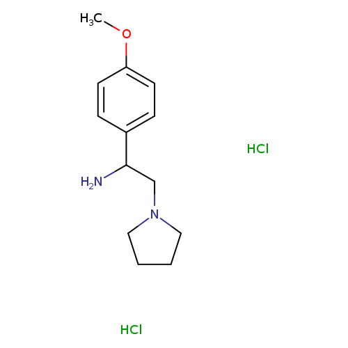 1-(4-methoxyphenyl)-2-(pyrrolidin-1-yl)ethan-1-amine dihydrochloride