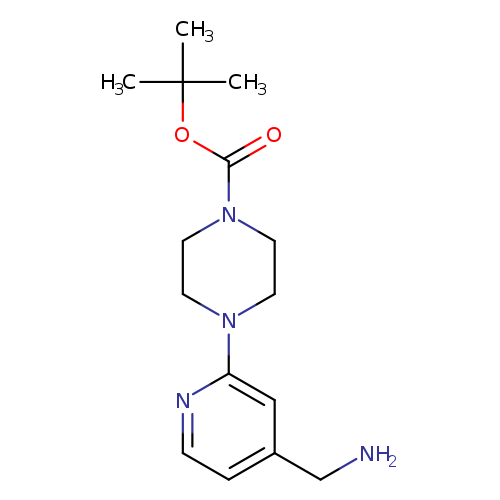 4-[4-(Aminomethyl)pyridin-2-yl]piperazine, N1-BOC protected