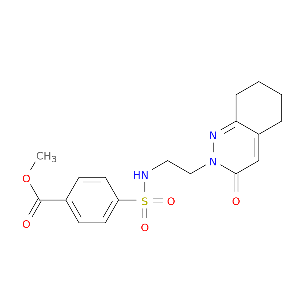 methyl 4-{[2-(3-oxo-2,3,5,6,7,8-hexahydrocinnolin-2-yl)ethyl]sulfamoyl}benzoate