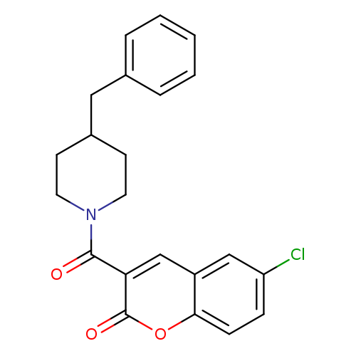 3-(4-benzylpiperidine-1-carbonyl)-6-chloro-2H-chromen-2-one