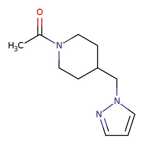 1-{4-[(1H-pyrazol-1-yl)methyl]piperidin-1-yl}ethan-1-one