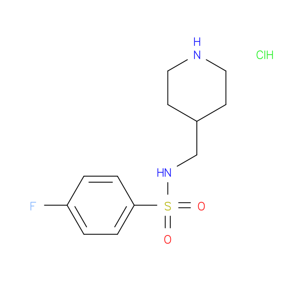 4-Fluoro-N-(piperidin-4-ylmethyl)benzenesulfonamide hydrochloride